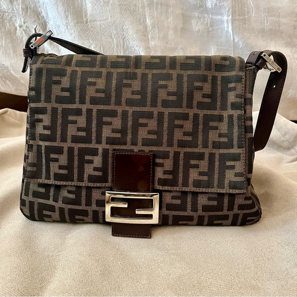 Fendi Mama Forever Bag Zucca Canvas EUC - Picture 3 of 13